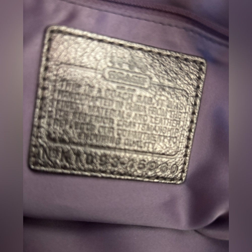 🍃🦋 Coach Madison Metallic
Pewter Leather Satchel
Shoulder Bag 15960 - Picture 14 of 14